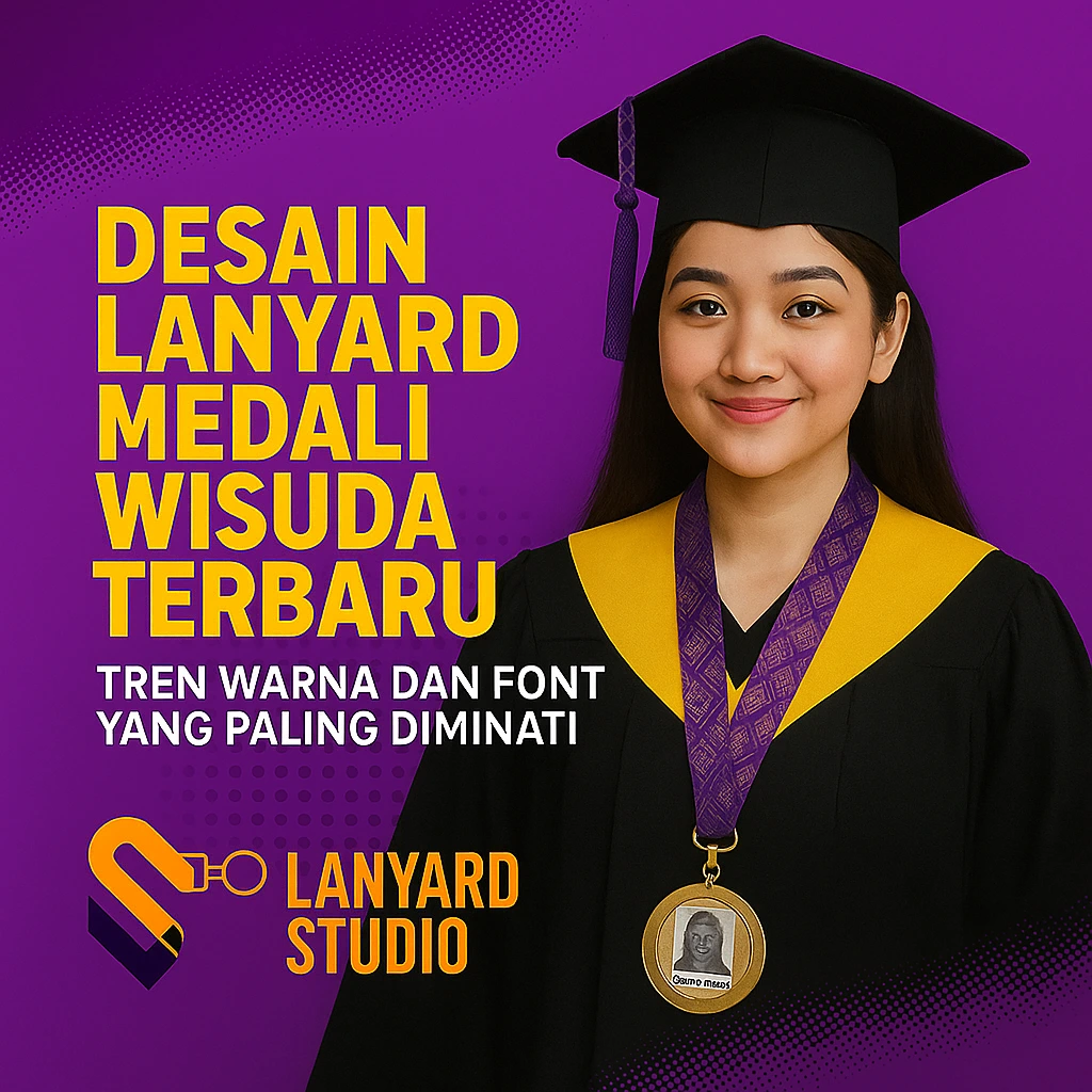 Desain Lanyard Medali Wisuda Terbaru: Tren Warna dan Font yang Paling Diminati