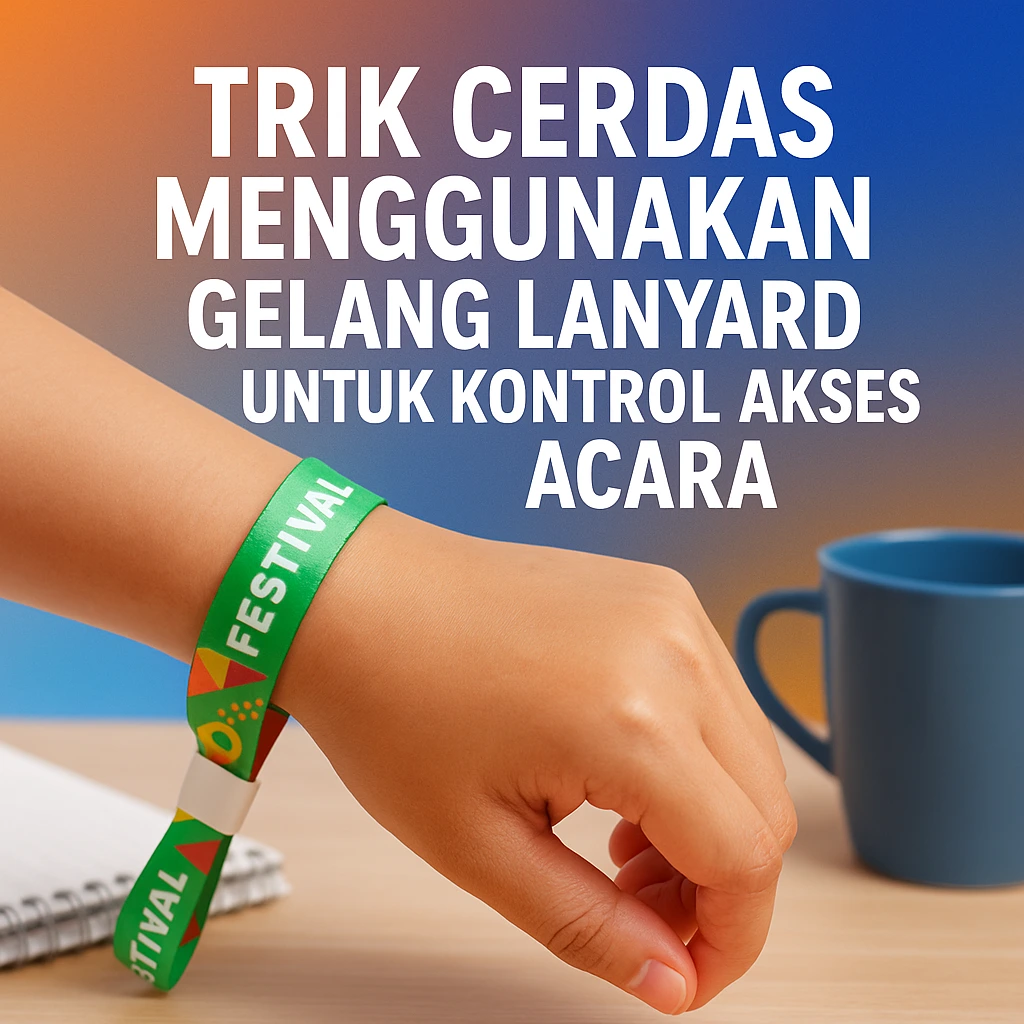Gelang lanyard kini jadi solusi cerdas untuk kontrol akses acara. Simak trik penggunaannya agar event lebih aman, efisien, dan profesional.