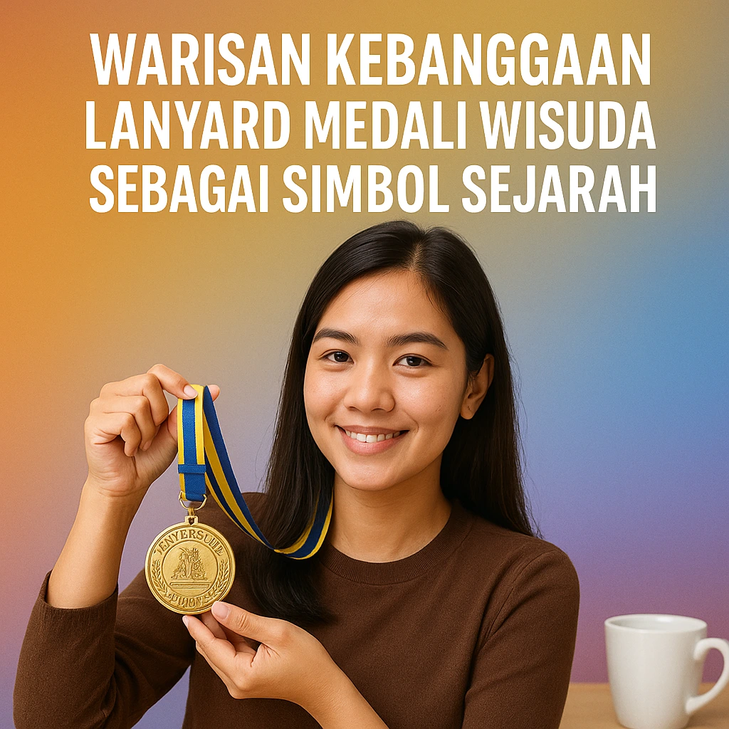 lanyard medali wisuda simbol kebanggaan