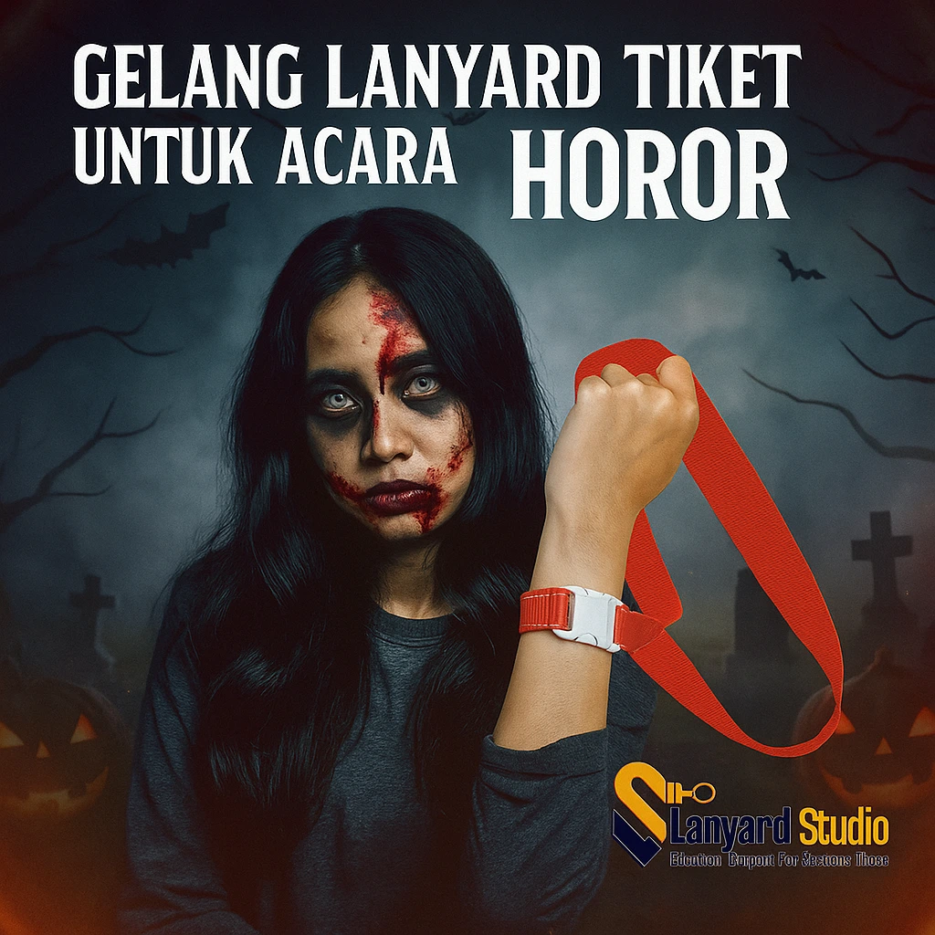gelang lanyard tiket untuk acara bertema horor: sensasi yang berbeda