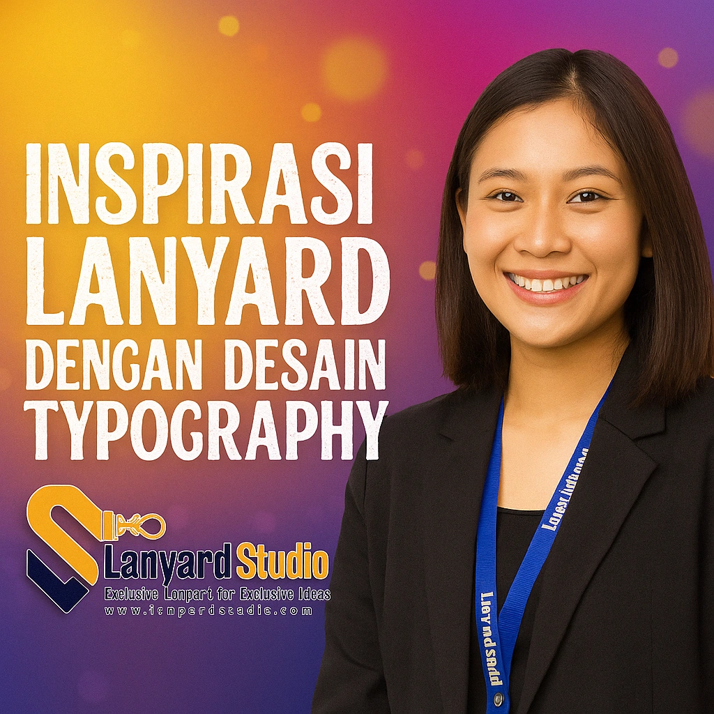 Inspirasi Lanyard Dengan Desain Typography