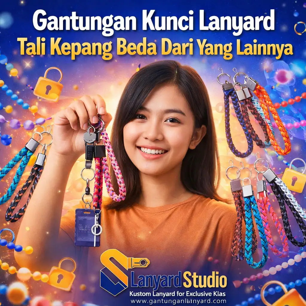 Gantungan Kunci Lanyard Tali Kepang Beda Dari Yang Lainnya
