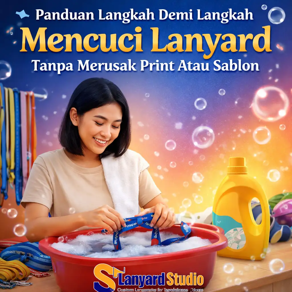 Panduan Langkah Demi Langkah Mencuci Lanyard Tanpa Merusak Print Atau Sablon