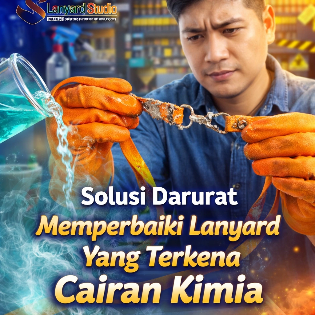 Solusi Darurat Memperbaiki Lanyard Yang Terkena Cairan Kimia