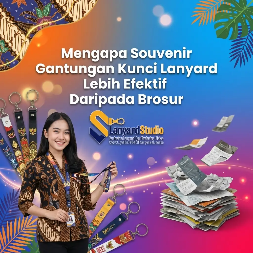 Mengapa Souvenir Gantungan Kunci Lanyard Lebih Efektif Dibanding Brosur