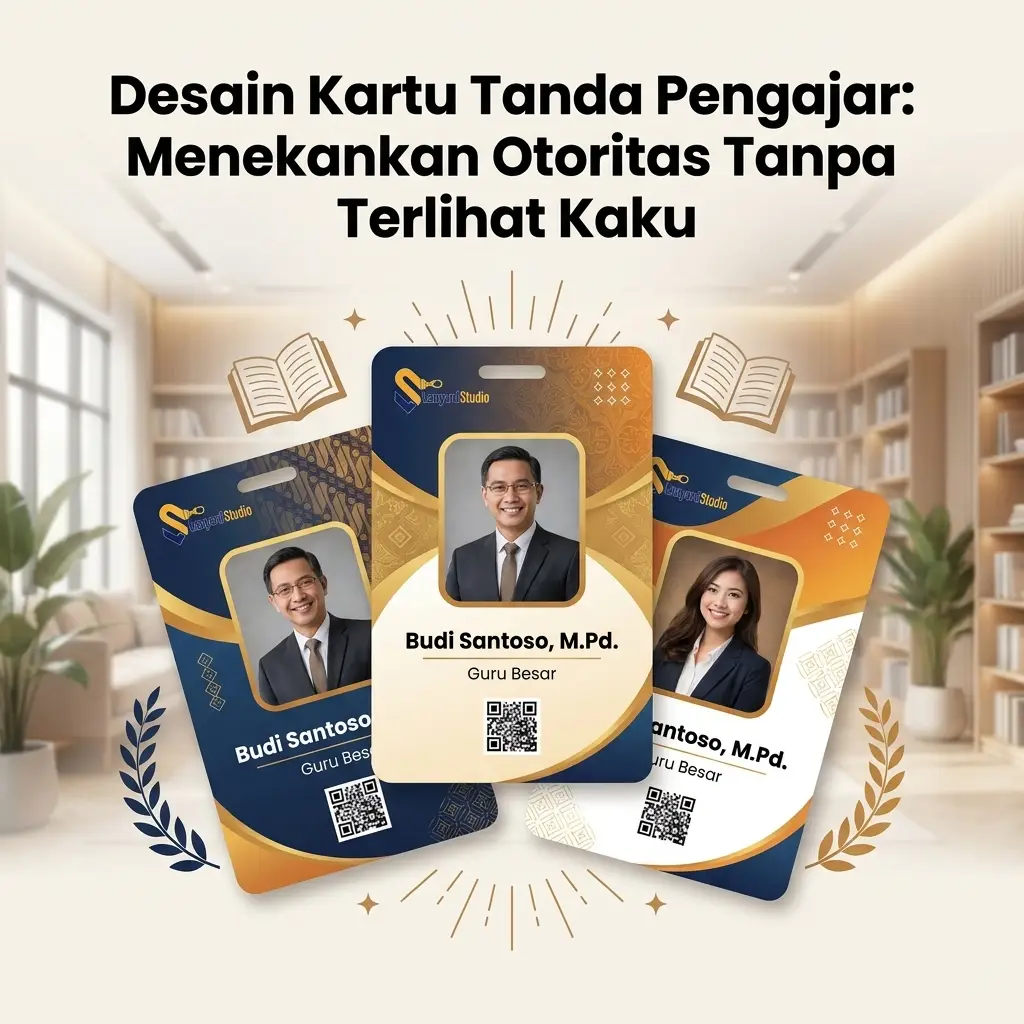 Desain ID Card Guru Menonjolkan Wibawa Tanpa Terkesan Kaku