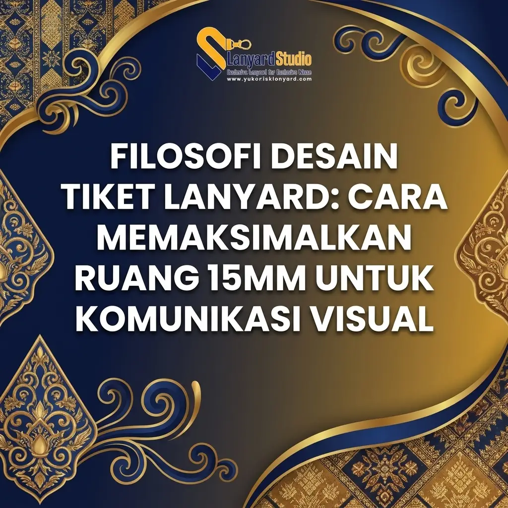 Filosofi Desain Tiket Gelang Lanyard Cara Memanfaatkan Ruang 15mm untuk Komunikasi Visual Maksimal