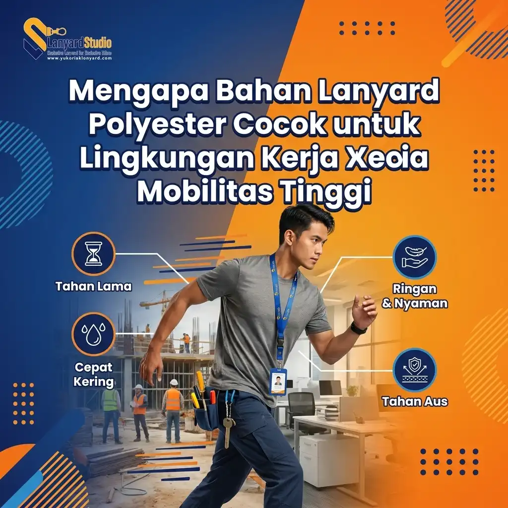 Mengapa Bahan Lanyard Polyester Cocok Untuk Lingkungan Kerja Dengan Mobilitas Tinggi