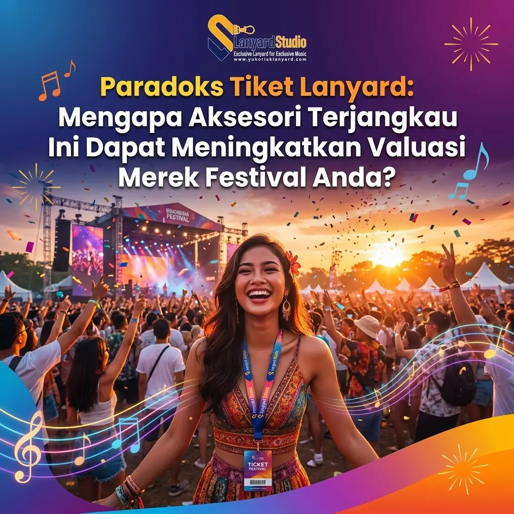 Paradoks Tiket Gelang Lanyard Mengapa Aksesori Murah Ini Bisa Menaikkan Valuasi Brand Festival Anda?